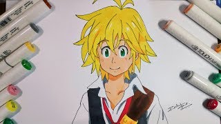 Drawing Meliodas (The Dragon Sin) - The Seven Deadly Sins screenshot 4