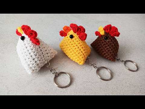 Adorable Crochet Chicken