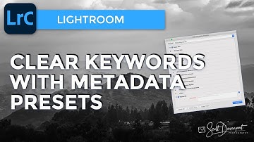 Clear Keywords With A Metadata Preset - Lightroom