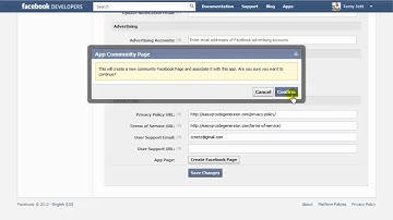 Create Facebook App, Timeline Page and Add App To Page