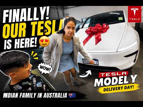 🇦🇺 Finally Bought Our Dream Car in Australia! Tesla Model Y Delivery Day 🚗⚡ | Indian Family in Perth