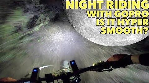 Night Riding with the GoPro Hero 7 Black | Hypersmooth (Very) Low Light Test