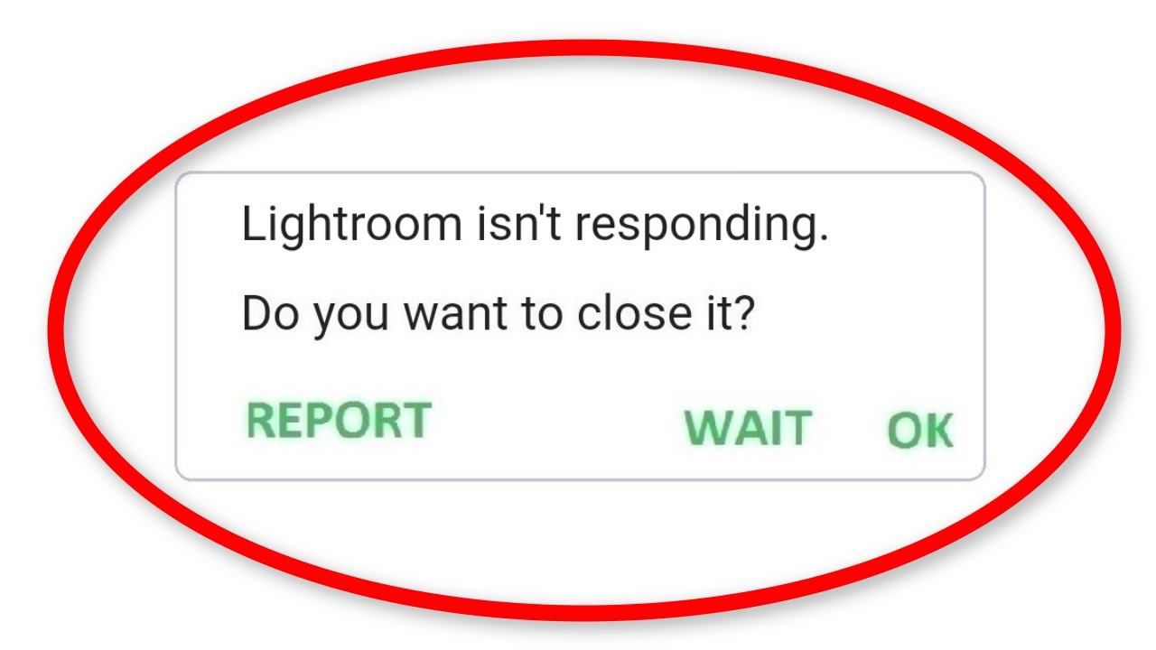 Fix Lightroom Isn T Responding Error Fix Adobe Photoshop Lightroom Not Open Problem Android Youtube