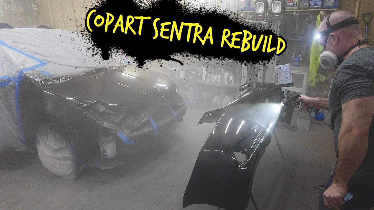 Painting in my garage with harbor freight paint guns YouTube