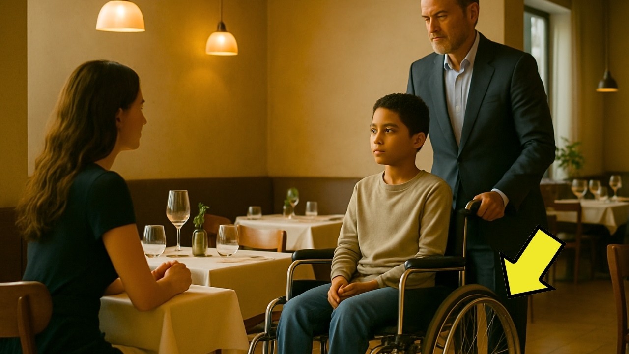 MULTIMILLONARIO VIUDO LLEVÓ A SU HIJO EN SILLA DE RUEDAS AL RESTAURANTE… SU REACCIÓN LO CAMBIÓ
