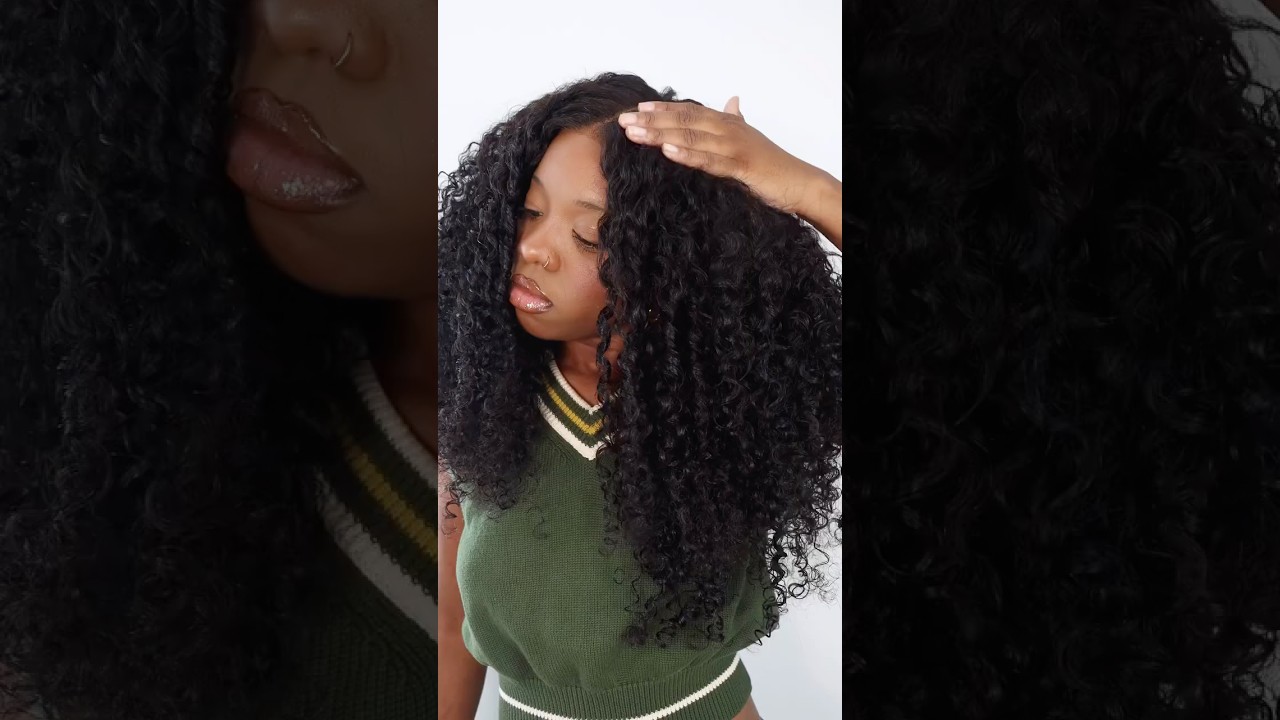 Perfect! glueless curly texture with finger coil ends wig,more discount enter 