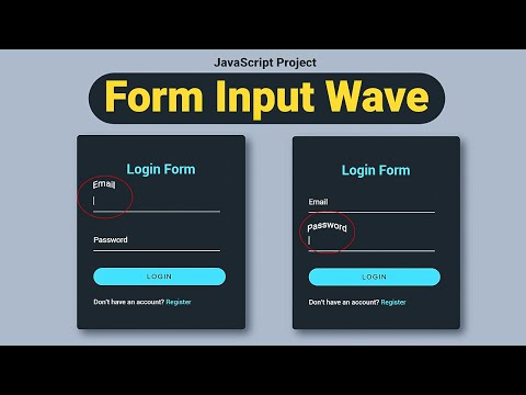 Create a Dynamic Wave Label Login Form with HTML, CSS & JS 🌊 | MZCode01 #css  #coding  #javascript