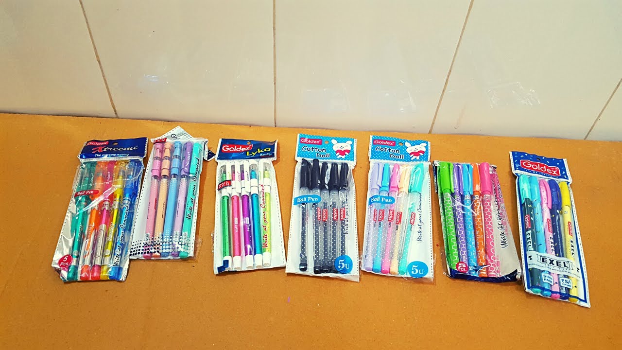 Unboxing and Review of goldex ball pen with 5rs cost for return gift