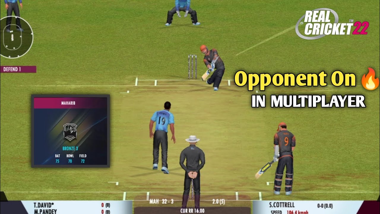 MULTIPLAYER MATCH -7 || OPPONENT ON 🔥|| REAL CRICKET 22|| GAMEPLAY 🏏 ...