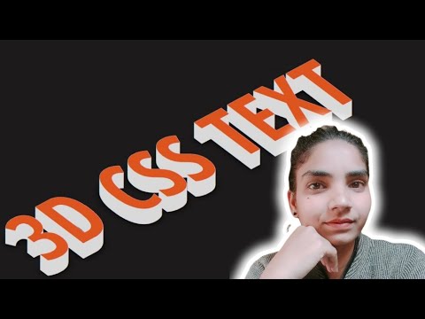 3D Text in HTML and CSS with javascript - YouTube