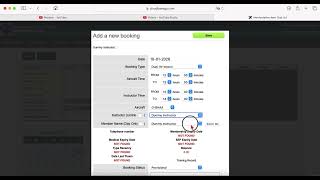 CBGA-instructor - making a booking for your student