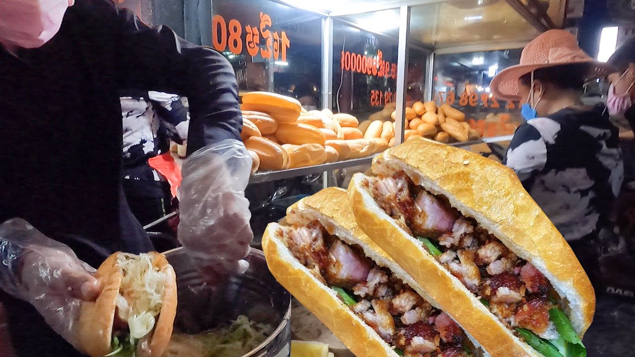 This family selling the best khmer sandwich (Nompang Sach) in Phnom ...