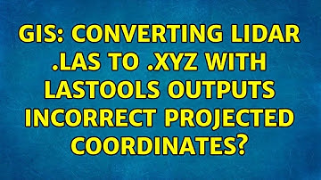 GIS: Converting LiDAR .las to .xyz with LAStools outputs incorrect projected coordinates?