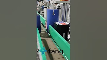 semi automatical round bottle labeling  machine with convey