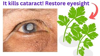 It KILLS cataracts and glaucoma! Restores eyesight by 100!