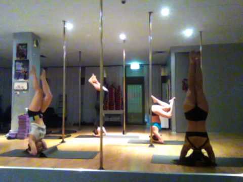 Shimmy's Handstands Class at Pole Dance Academy - Performance Week!