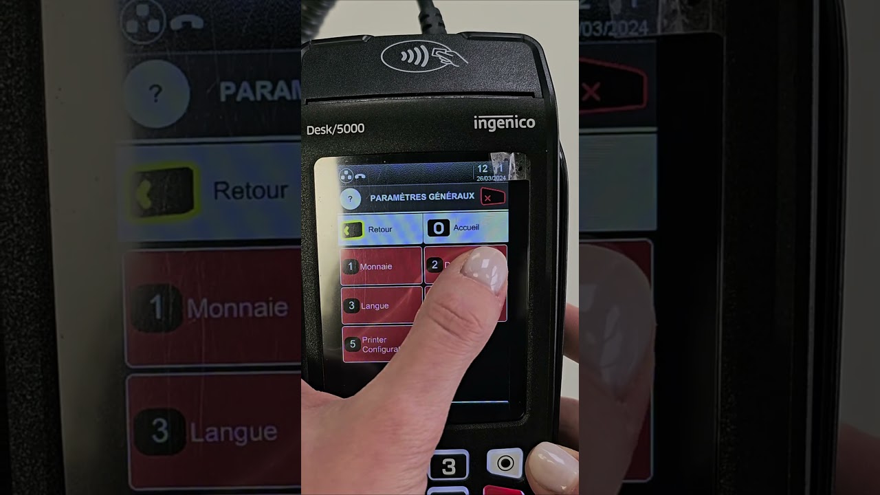 Changer régler l'heure sur votre TPE Ingenico DESK 5000 ?