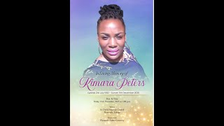 Funeral Service for Kimara Peters on Friday 19th December 2025 at St. David Anglican Church Plymouth