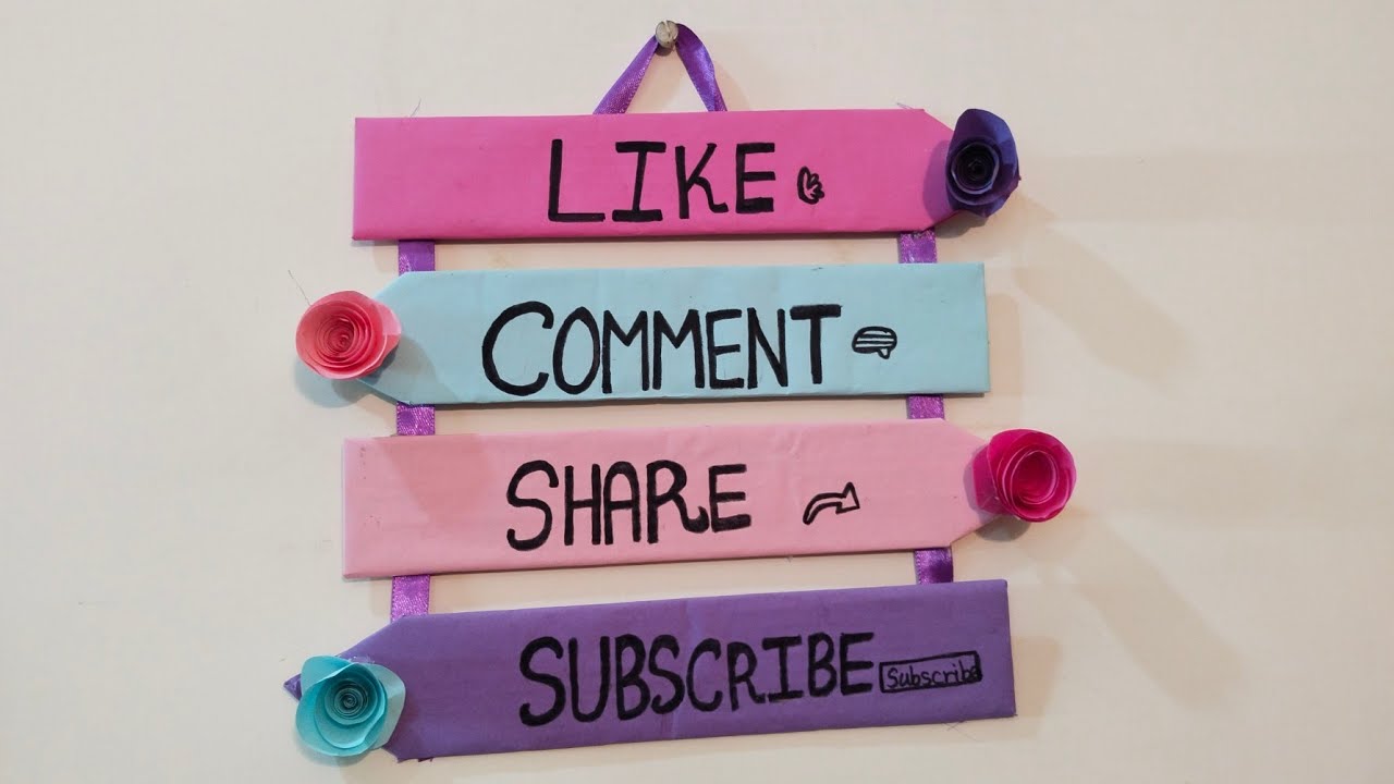 How to make a Wall Hanging Frame kids Easy Beautiful paper frame