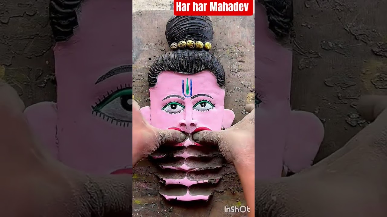 Mahadev murti making/bholenath murti making/mahadev idol making 