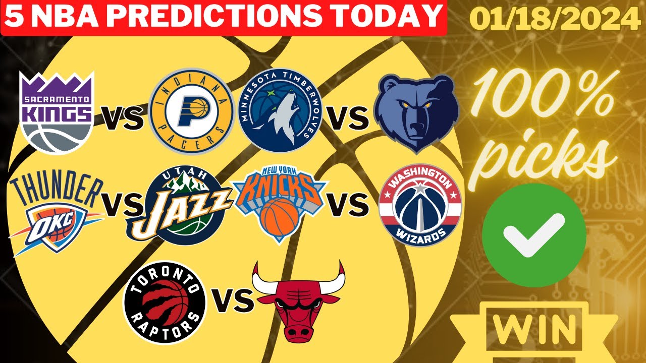 5 NBA Picks Today 1/18/24 NBA Picks and Predictions * NBA bets today YouTube