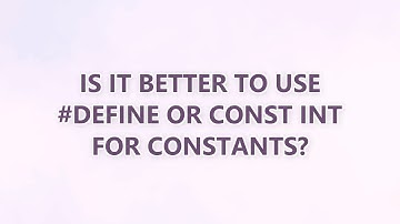 Is it better to use #define or const int for constants?
