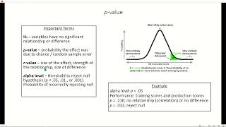 p value determining statistical significance