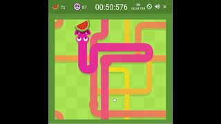 [WR] Google Snake Speedrun in 1:04.241 (Peaceful Mode | Fast | 1 Fruit | Small | All Fruit%) screenshot 4