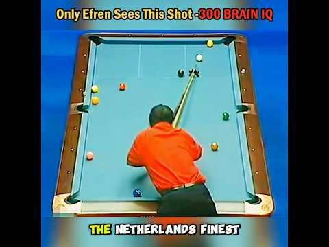 Only Efren Reyes sees this shot -300 Brain IQ!