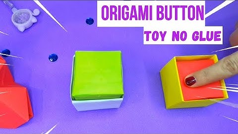 Hoe maak je een origami-knopenspeelgoed zonder lijm (origami pop it, origami fidget toy)