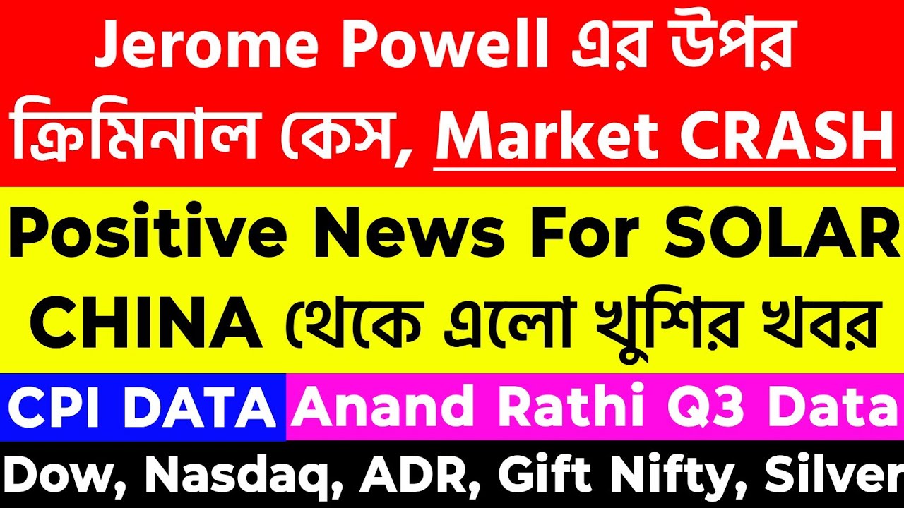 Jerome Powell এর উপর Criminal Case! Market Crash নাকি? Dow, Nasdaq নজরে