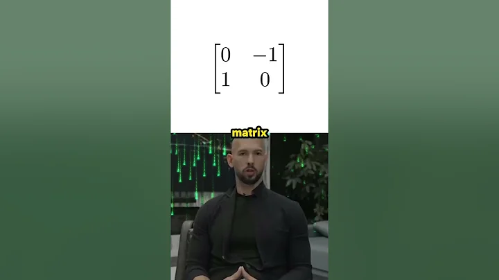 Tate explains matrices in 90 seconds