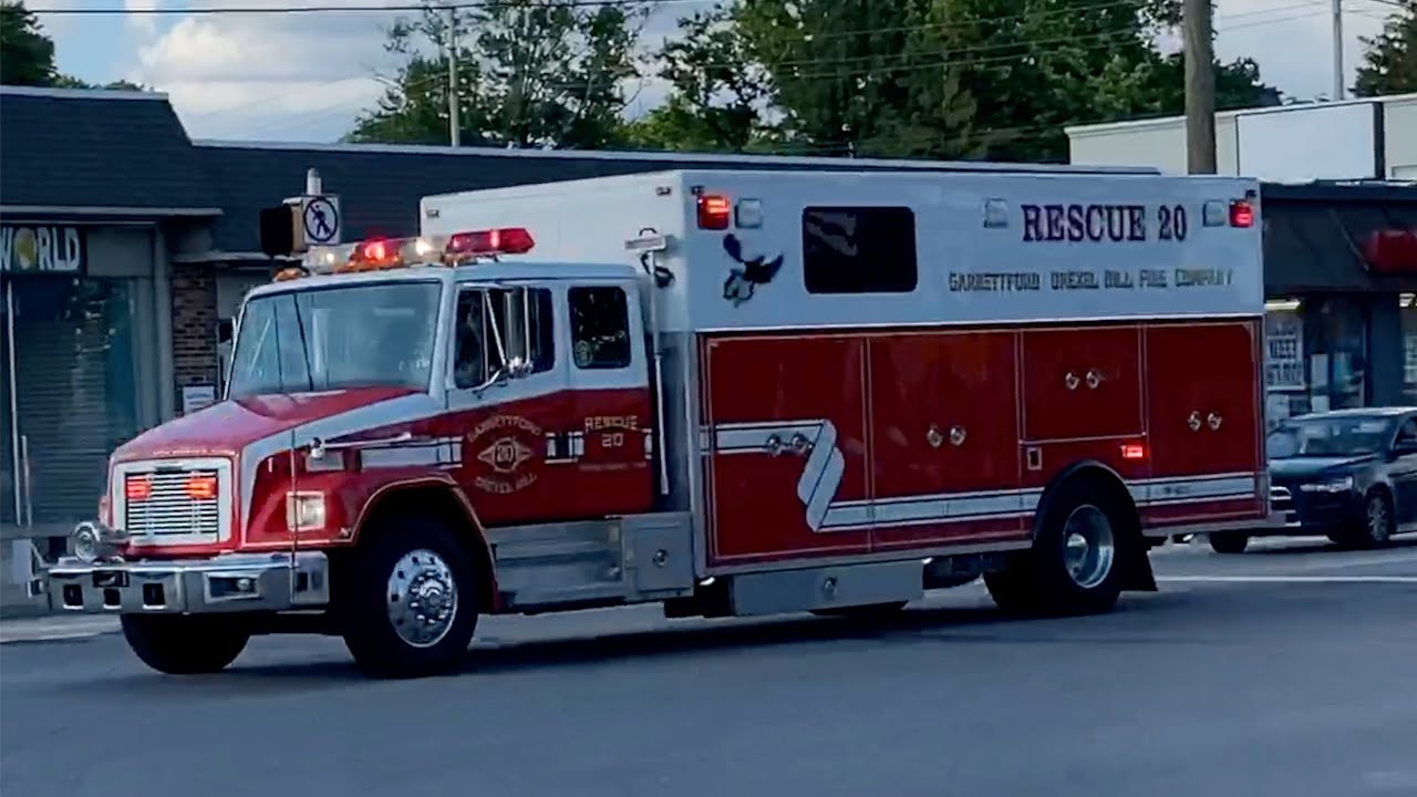 GarrettfordDrexel Hill Fire Company Rescue 20 & Berwyn Fire Company Berwyn 1 Responding