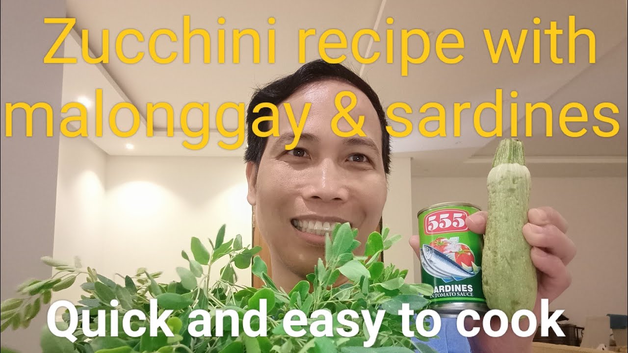 Ginisang zucchini recipe with sardines and dahong malonggay yummyeasy