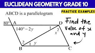 Celebrity Euclidean Geometry Grade 10 | Parallelogram ( Practice Examples ) Profile