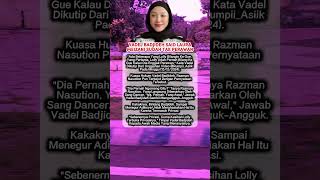 VADEL BADJIDEH SAID LAURA MEIZANI SUDAH TAK PER4W4NN #nikitamirzani #shorts #trending