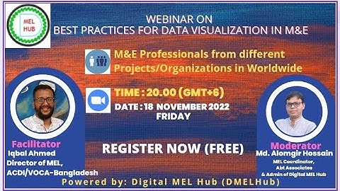 Video Content Add on Best Practices for Data Visualization in M&E Webinar