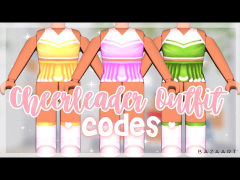 Cheerleader Outfit Codes Roblox Bloxburg Youtube - roblox clothes codes girls cheerleader