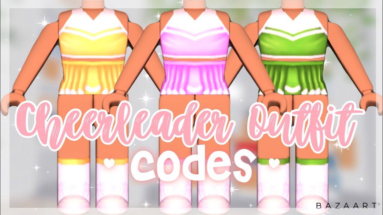 cheer outfit roblox cheerleader outfit codes