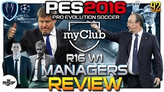 PES 2016 myClub Manager review UEFA Champions league R16-W1 screenshot 4