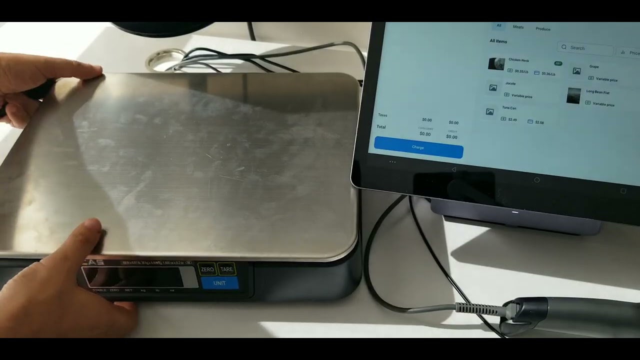 Как подключить весы CAS к системе POS PAX Elys