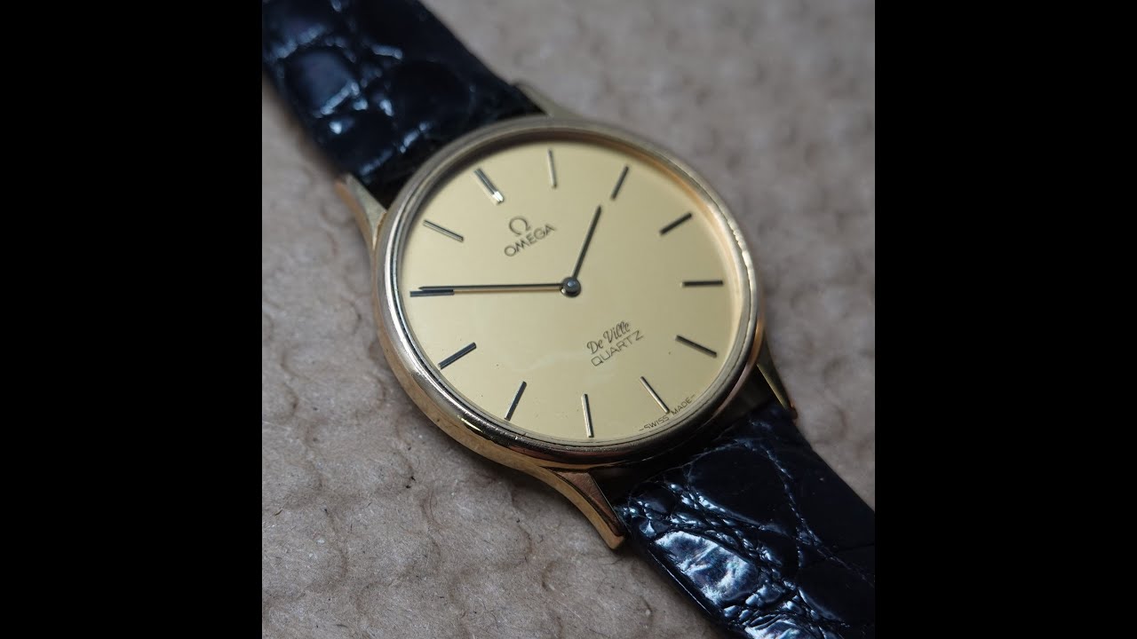 1982 Omega De Ville Quartz men's vintage dress watch - with no