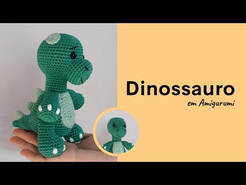 Dinossauro em Amigurumi