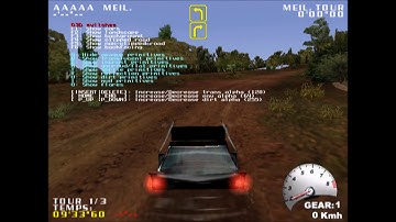 v rally 2 dreamcast beta/debug menu