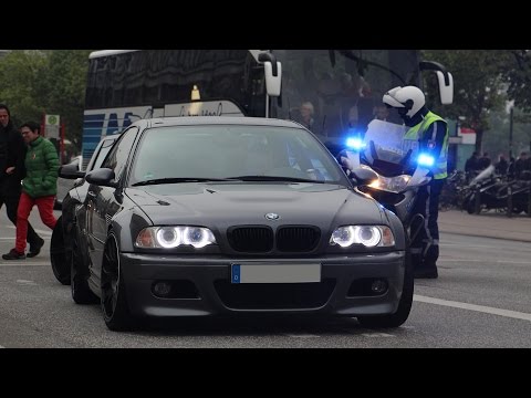 BMW M3 E46 DRIFT in the city - BUSTED by POLICE!!