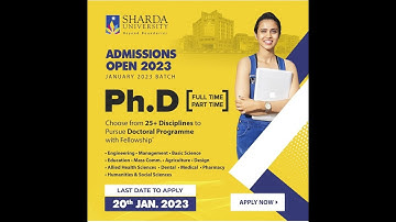 Direct PhD Admission 2023-24 II Full time and part time Mode
