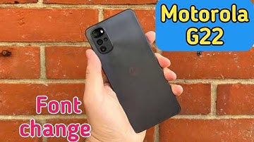 Font Setting In Motorola G22, Font Size Change In Motorola G22, How To Change Font Style In