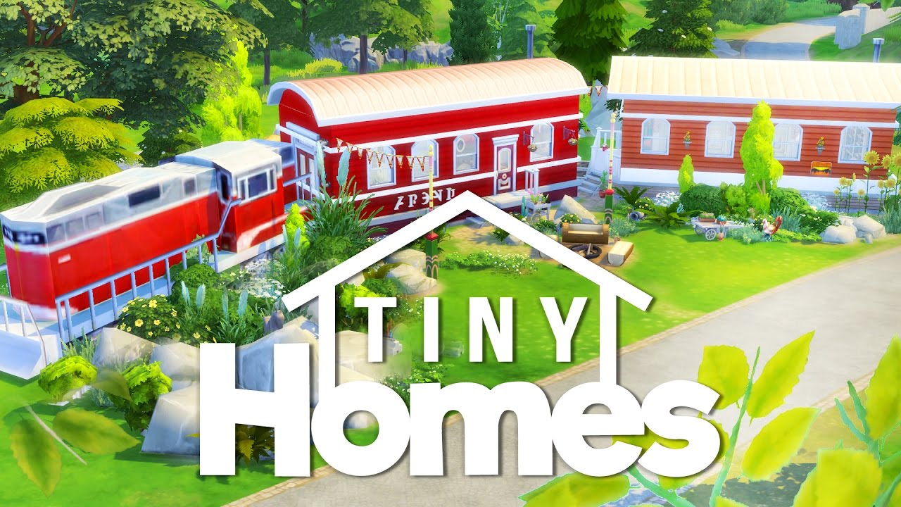 The Sims 4 Building: Tiny Homes // Cherished Train Carriages