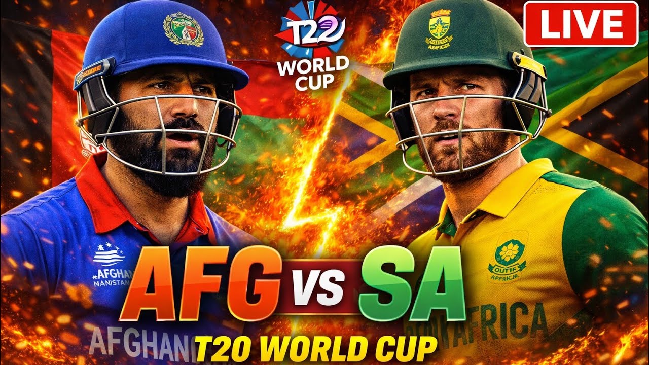AFG vs SA LIVE 🔴 | T20 World Cup 2026 | Afghanistan vs South Africa Live