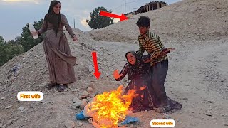  second wife's brutal attack on first wife and husband's anger and action against her